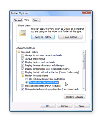 You can display hidden files in Windows 7 in minutes.